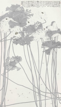 余兴亮 《风清雨过》 220×120cm 纸本水墨 
