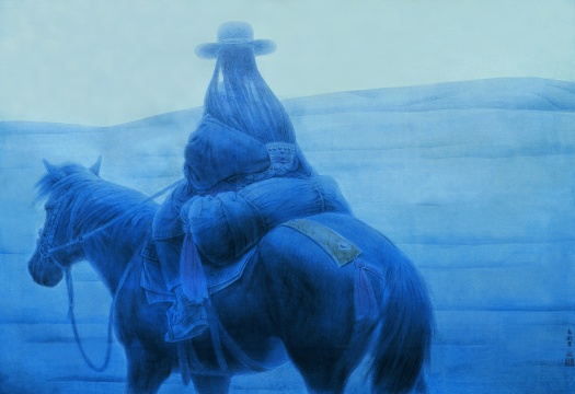 孙志钧《晨》100cm×145cm 纸本设色&nbsp;1996 年 