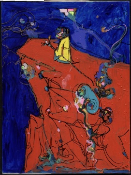 娄申义 《只有云知道》&nbsp;200x150cm 布面丙烯 2020 
