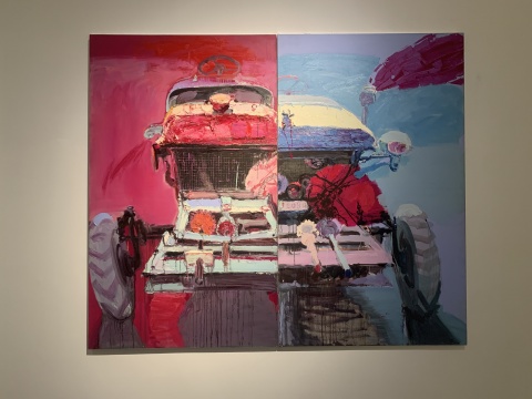 张姗姗&nbsp;&nbsp;《双生》 200×240cm 布面油画 2011 