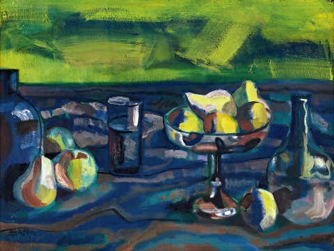 《静物》 59×78.5cm &nbsp;布面油画 1997 