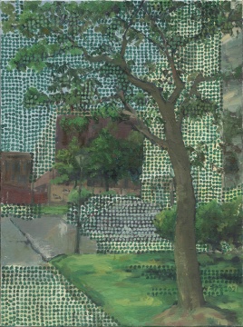 《绿荫之一》 80×60cm 布面油画 2021 