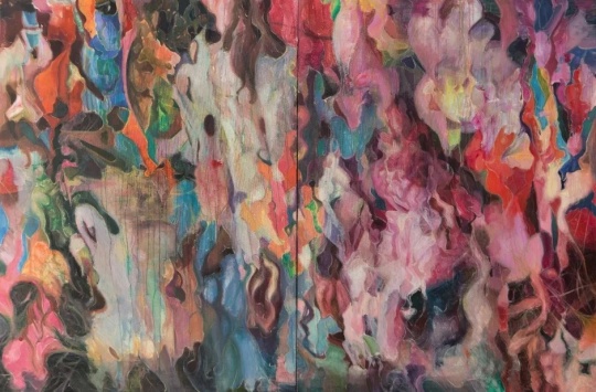 张海君 《一个人的四个灵魂》&nbsp; 200×300cm&nbsp;布面油画&nbsp; 2017-2020 