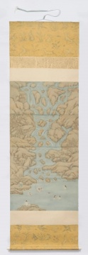 彭薇《水中天使》76x256cm 纸本设色 2016 
