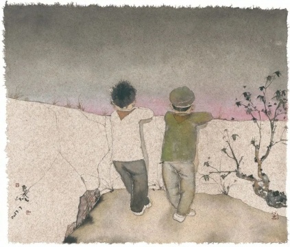 刘庆和《理想》55×65cm 纸本彩墨 2019 