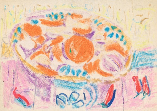 《无题212》 18.8cm×26.6cm 纸本蜡彩 约1940年