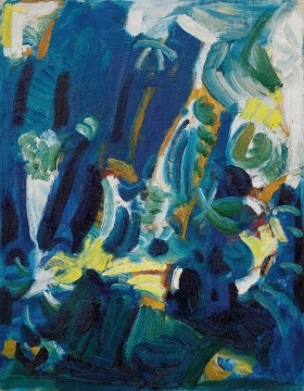 吴大羽 《无题128》 41.5×32.5cm 布面油画 约1980年 