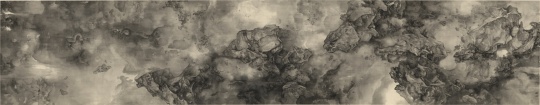 《天道幽明》69×354cm&nbsp;绢本水墨 2021 