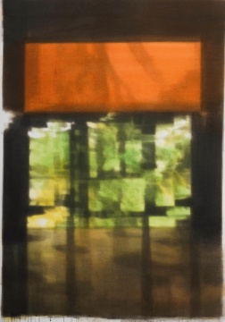 《夜曲》 224x156.5cm&nbsp;纸板丙烯 2018 
