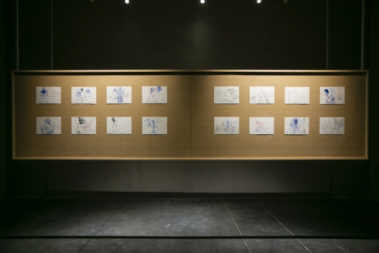 “王拓：空手走入历史”展览现场 