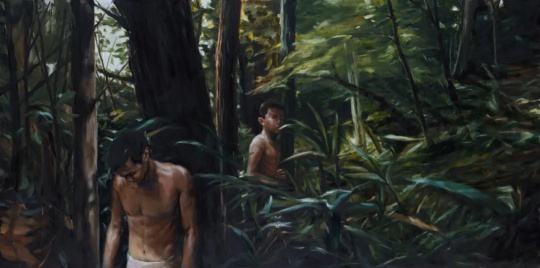 陈晗 《丛林》&nbsp; 120x240cm 布面油画 2021 