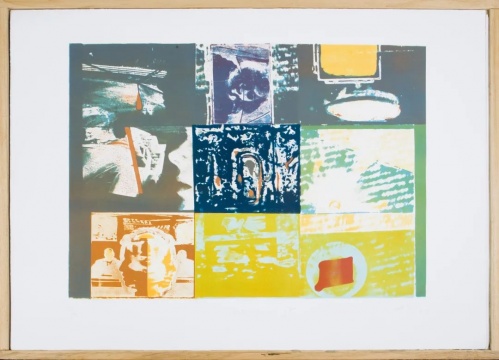 《矩形检查和跟踪》100 x 70 cm&nbsp;包含八幅平版印刷画 1975 