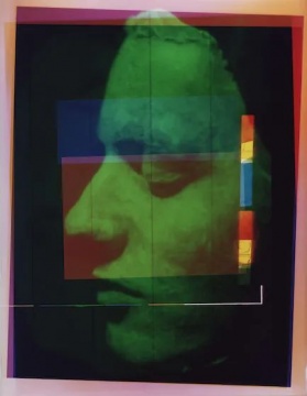 选自面孔与线条系列&nbsp;35 x 25 cm&nbsp;西巴克罗姆转印至画纸 1994 