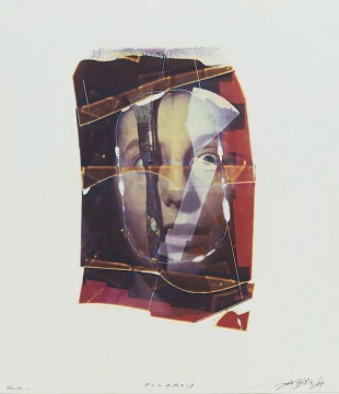 《面孔》&nbsp;40 x 35 cm 1988 