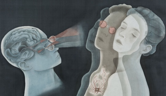 武一杉 《雾霭》50 × 80cm&nbsp;绢本设色 2019 
