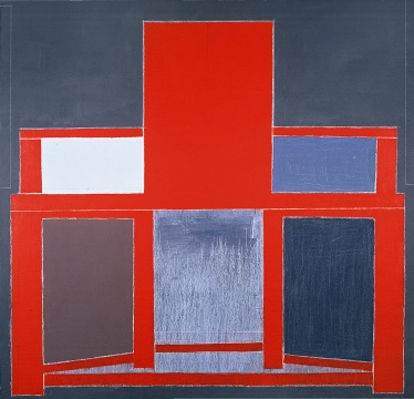 毛旭辉 《红色靠背椅》 195×195cm 布面油画 2010 