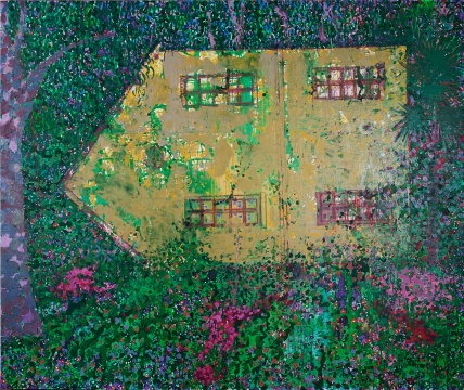 毛旭辉 《昆明组画•故居》 180×220cm 布面丙烯 2012 