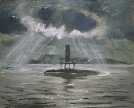 毛旭辉 《家长的黄昏·孤岛之三》 160×200cm 布面油画 2006 