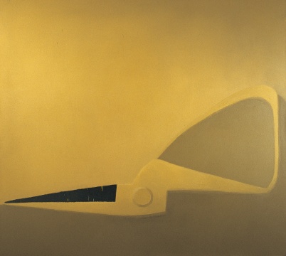 毛旭辉 《半把黄色剪刀》 180×200cm 布面油画 2005 