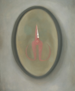 毛旭辉 《镜子里的剪刀·春日》 145×120cm 布面油画 1999 
