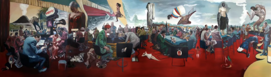 徐跋骋 《生存与命运》 800x220cm 布面油画 2016 