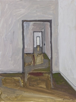 《通道》&nbsp;33x24cm 纸板油画&nbsp; &nbsp;2021 
