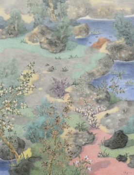 《诸野之落》 150x115cm 纸本设色 2021 