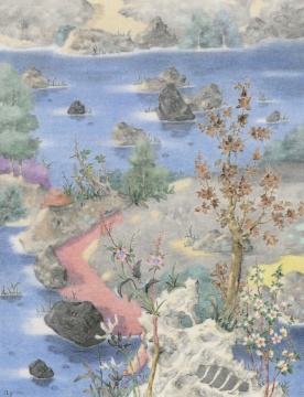 《诸野之沉》 150x115cm 纸本设色 2021 