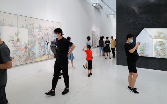 曾健勇个展“七巧板”展览现场，索卡艺术 