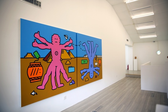 张心一“等待戈多”，Tong Gallery展览现场 