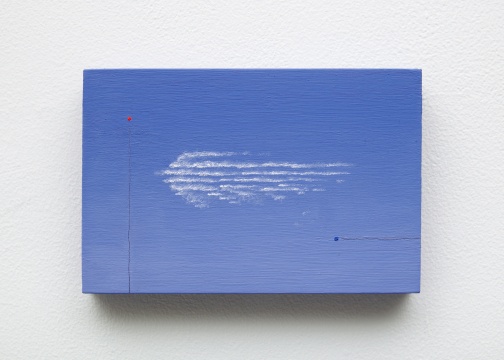 亚历山德拉·诺埃 《绕行云》10.2x15.2x1.9cm&nbsp; 2021 板面油彩和瓷漆 致谢艺术家和Bodega画廊（纽约）