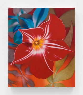 汤姆·艾伦 《黄十字》 33x28cm&nbsp;2019 布⾯油画 X 美术馆馆藏