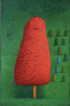张弓 《12块石头1》 30×20cm 布面油画 2021 