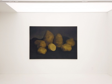 闫冰 《七个土豆》 150×220cm 布面油画 2016 