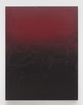 杨黎明 《暗红色书写系列》 280×215cm 布面油画 2020 