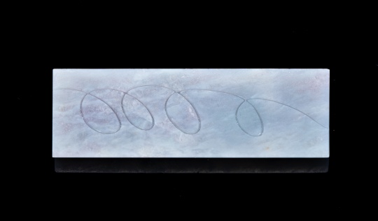《幸运轨迹》翡翠 9.8x3.7x0.4cm 62.6g 2020 