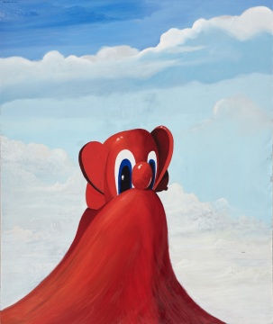 乔治·康多《大红》254 x 212.1 x 3.2 cm&nbsp;布面油彩&nbsp;1997 &copy;乔治·康多，私人收藏，摄影：马丁·帕塞基安 &nbsp; 