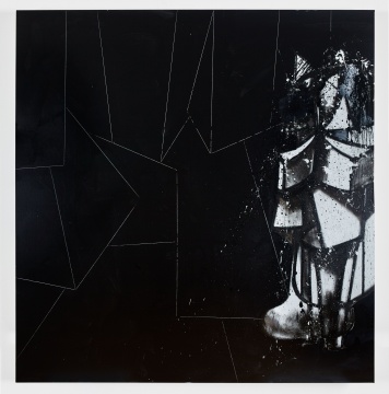 乔治·康多《非人类》208.3 x 213.4 cm&nbsp;亚麻布油彩、颜料棒&nbsp;2019&copy; 乔治·康多，艺术家收藏，摄影：马丁·帕塞基安