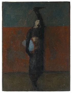 《无题》 31.5x24cm 木板油画 2017