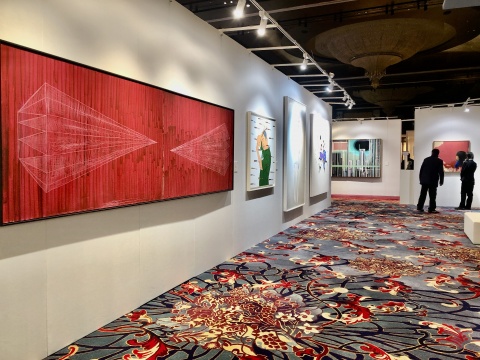 现当代艺术预展现场 &nbsp; 