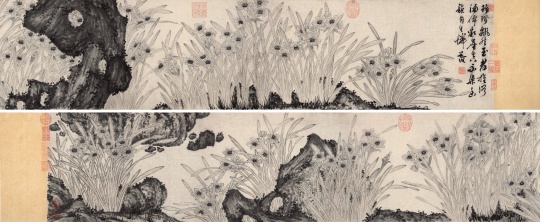 陈淳 《水仙图》 手卷 水墨纸本 26×240.5 cm. 