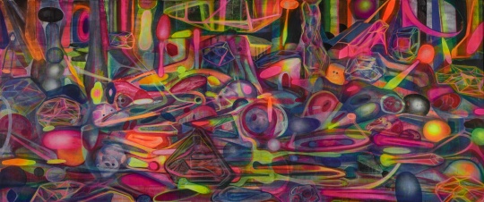 黄宇兴 （b.1975）&nbsp; 《新世界》&nbsp;&nbsp; 布面丙烯&nbsp; 215×518 cm 2015-2016&nbsp; 