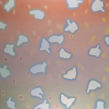 孔令楠《轮廓》230×230cm 布面油彩 2017