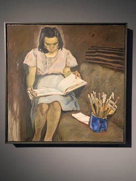 《褐色沙发》88×88.2cm 布面油画 1983 