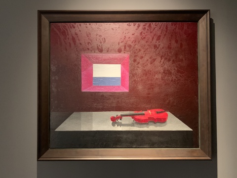 《躺着的海NO.1》 109.7×129cm&nbsp; 布面油画 1986 