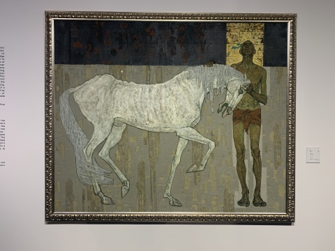 《伯乐像》176××197cm 布面油画 1980 中国美术馆藏 
