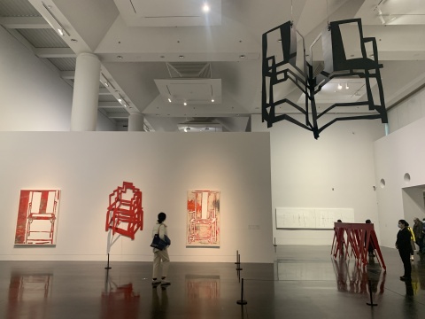 王怀庆个展在清华大学艺术博物馆开幕，在中国传统文脉的“纵横”