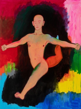 《人之五 Man No.5》 200x150cm&nbsp;布面丙烯&nbsp;2021