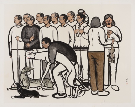 仝天庆《众》240×310cm 纸本水墨设色 2022 