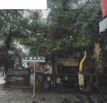 李大方《134中学》220x230cm 布面油画 2021 